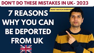 Dont do these 7 Mistakes in UK?? | Students Deported from UK| Study in UK