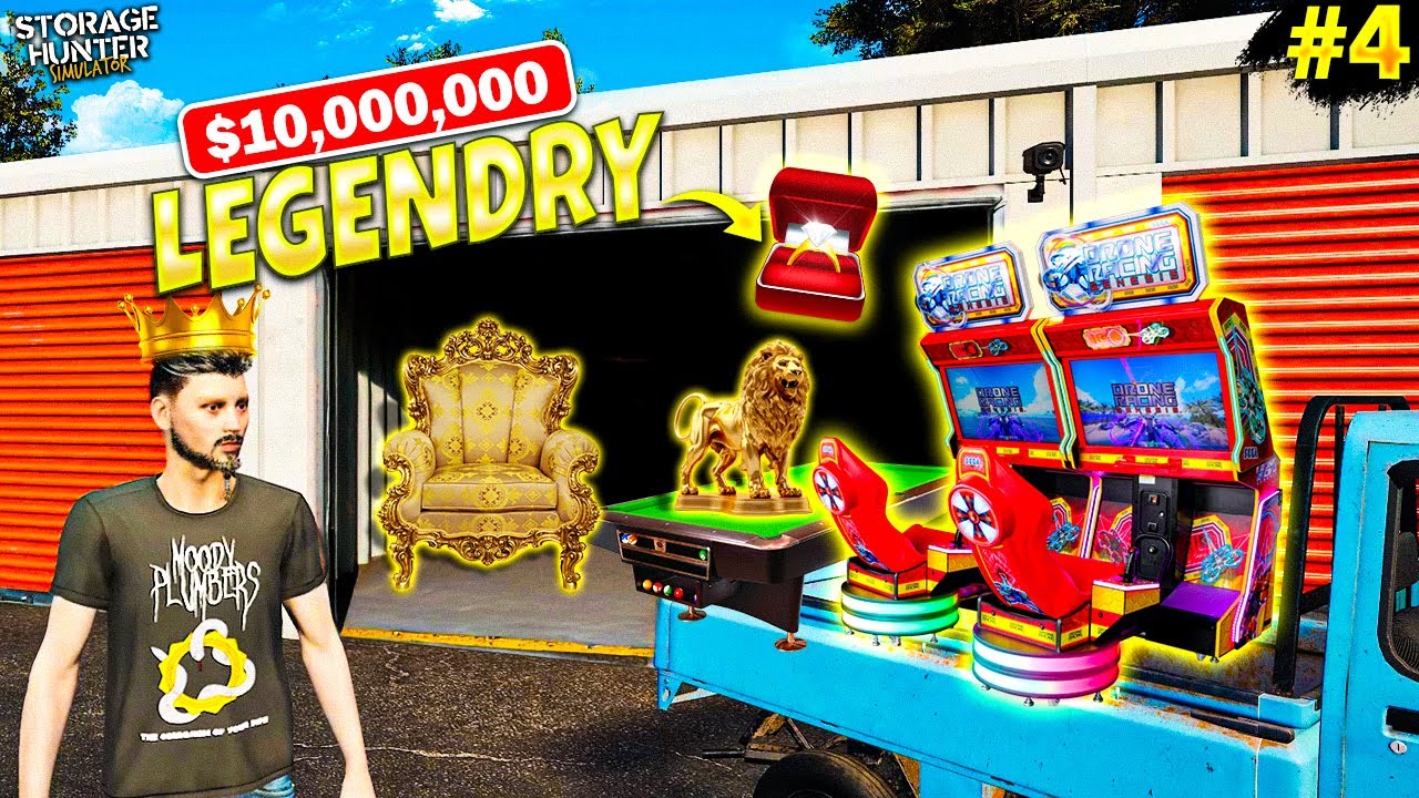 I FOUND LEGENDARY LION 🤑 (MOST EXPENSIVE) | SIRRU GAMER STORAGE WARS | STORAGE HUNTER SIMULATOR #4