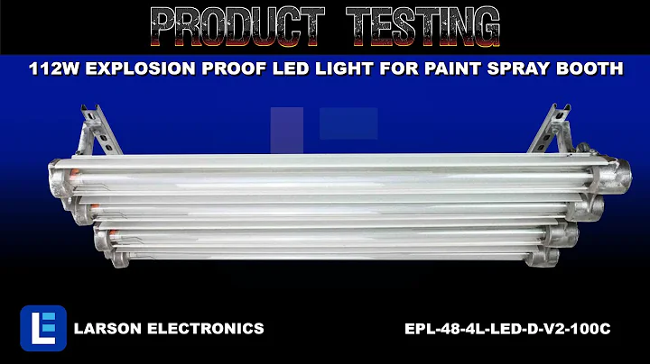 112W Explosion Proof LED Light for Paint Spray Booth - 100' 12/5 SOOW Cord