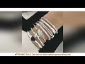 100% Solid 925 Sterling Silver Metal Bracelet for Women Men Vintage Handmade Simple Birthday Gift S-