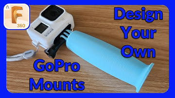 How To Design a 3D Printed GoPro Handle with Fusion 360 | Make a Selfie Stick #fusion360