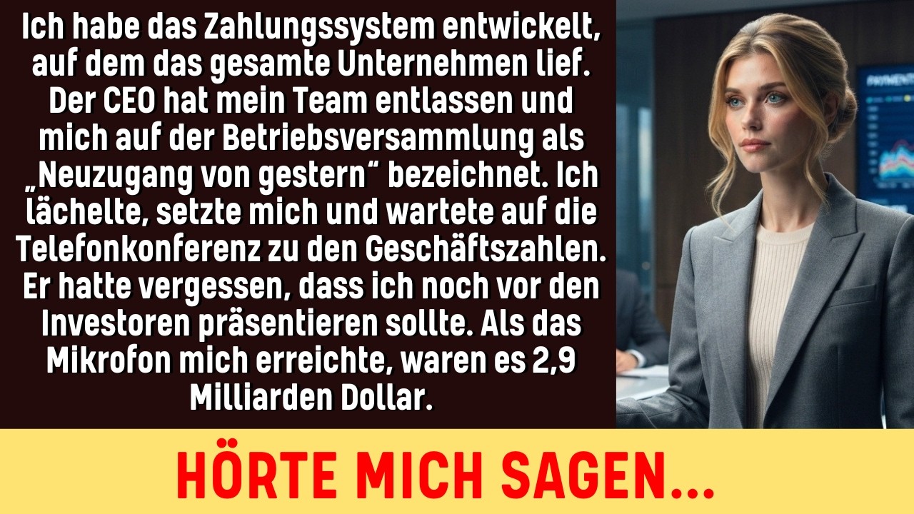 Der CEO nannte mich „den Neuzugang von gestern“ – dann ergriff ich das Mikrofon vor einem Publiku...