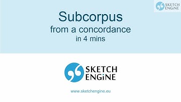 Build a subcorpus from a concordance