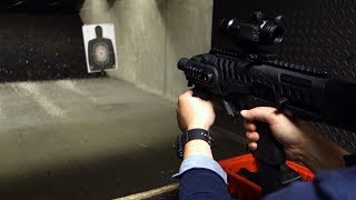 実弾射撃 グロック ピストルカービン (CAA RONI G2-9 Glock)