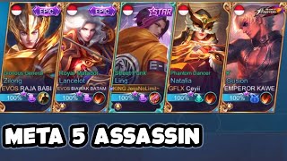 5 Harapan Bangsa 🇮🇩 Meta 5 Assassin - Mobile Legends