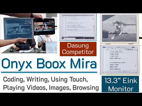 Onyx Boox Mira Preview- Playing Videos, Browsing, Writing, Programming, on 13.3&quot; eink Monitor. Price