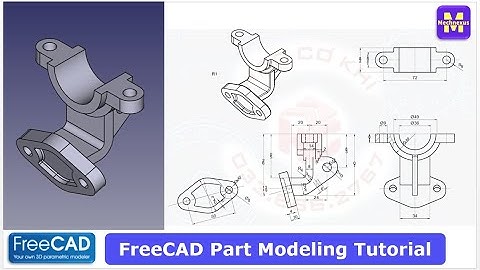 FreeCAD Part Modeling Tutorial | FreeCAD Tutorial | 3D Modeling | Learn FreeCAD | Mechnexus |
