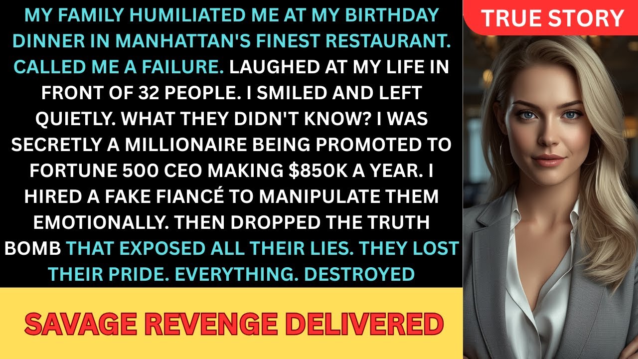 My Family Humiliated Me in Public and Smiled — I Let Them Think They Got Away With It...