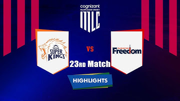 Highlights: 23rd Match, Texas Super Kings vs Washington Freedom | 23rd Match - TSK vs WF