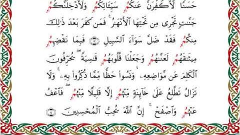 سورة المائدة  برواية ابن جماز عن أبي جعفر ــ الشيخ عيسى الشاذلي