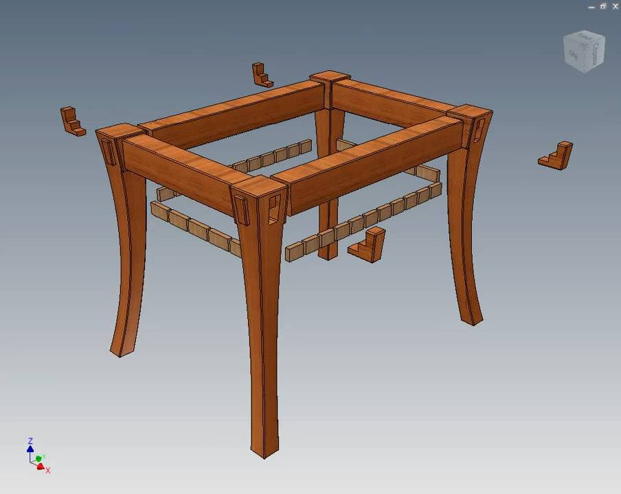 3D Furniture in Autodesk Inventor, stool with a secret.avi YouTube