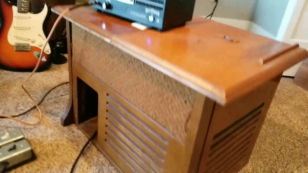 Homemade Guitar Leslie Speaker Cabinet Rotating You Homemade Guitar Leslie Speaker Cabinet Rotating