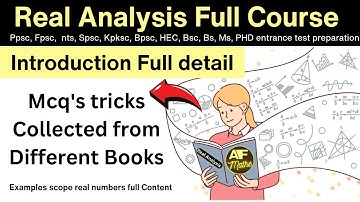 Introduction to Real Analysis 22/7 is rational and pi is irrational why?#fpsc #ppsc #afmathe #PhD