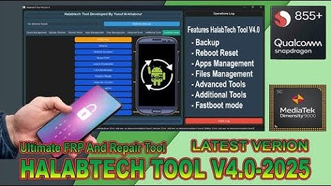 New Update HalabTech Tool V4.0 | Latest Version  2025 | Ultimate FRP & Repair Tool