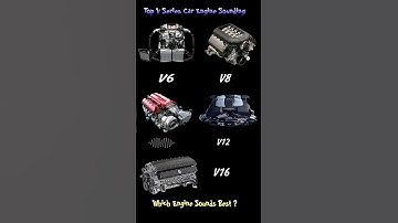 Type Of V Engines Sport Car Sound 💥 #v6 #v8 #v10 #v12 #v16 #shorts #sportcars #supercars #supra