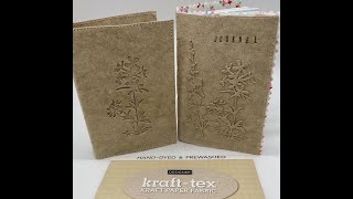 Die Cut Journal Covers with Kraft Tex!