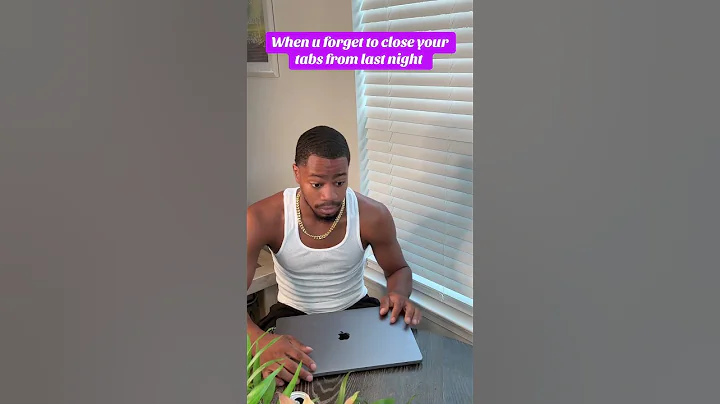 When you forget to close your tab from last night