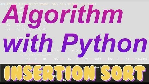 파이썬으로 쉽게 설명하는 자료구조/알고리즘 수업 [Algorithm with Python] - Insertion Sort
