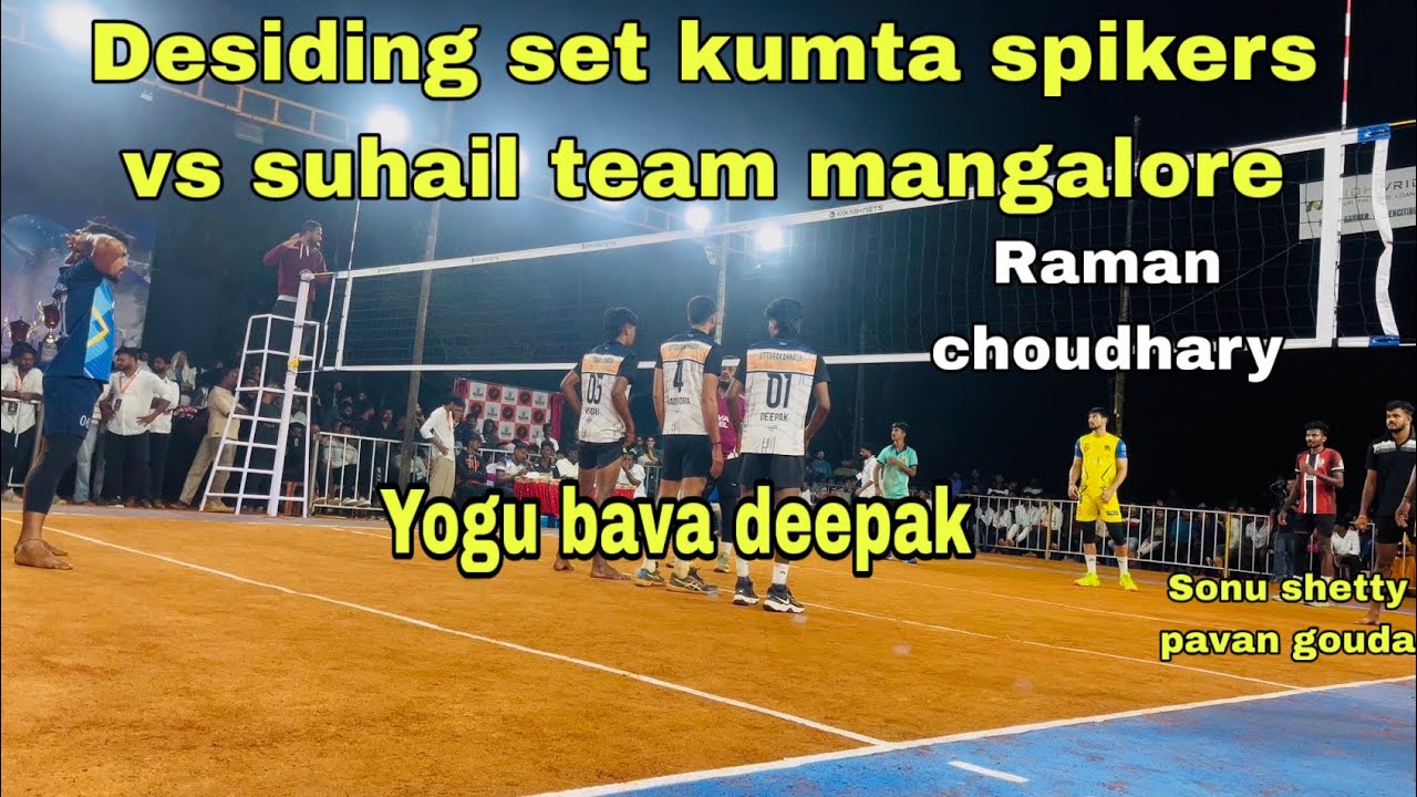 Desiding set high voltage match kumta spikers vs mangalore suhail