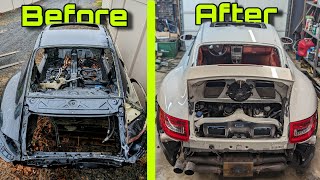 CRAZY Porsche 997 Turbo Transformation! Totaled to LIKE NEW!