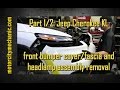 Part 1/2: Jeep Cherokee KL front bumper/fascia and headlamp assembly removal