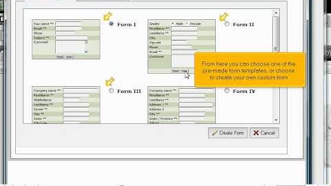 Creating Forms within a page in RVSiteBuilder - RVSiteBuilder Tutorial