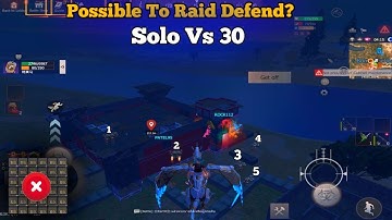 Solo Vs 30 Online Raid Possible To Defend Last Island Of Survival #ldrs #lios #lastislandofsurvival