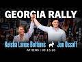 Jon Ossoff and Keisha Lance Bottoms rally in Athens, GA