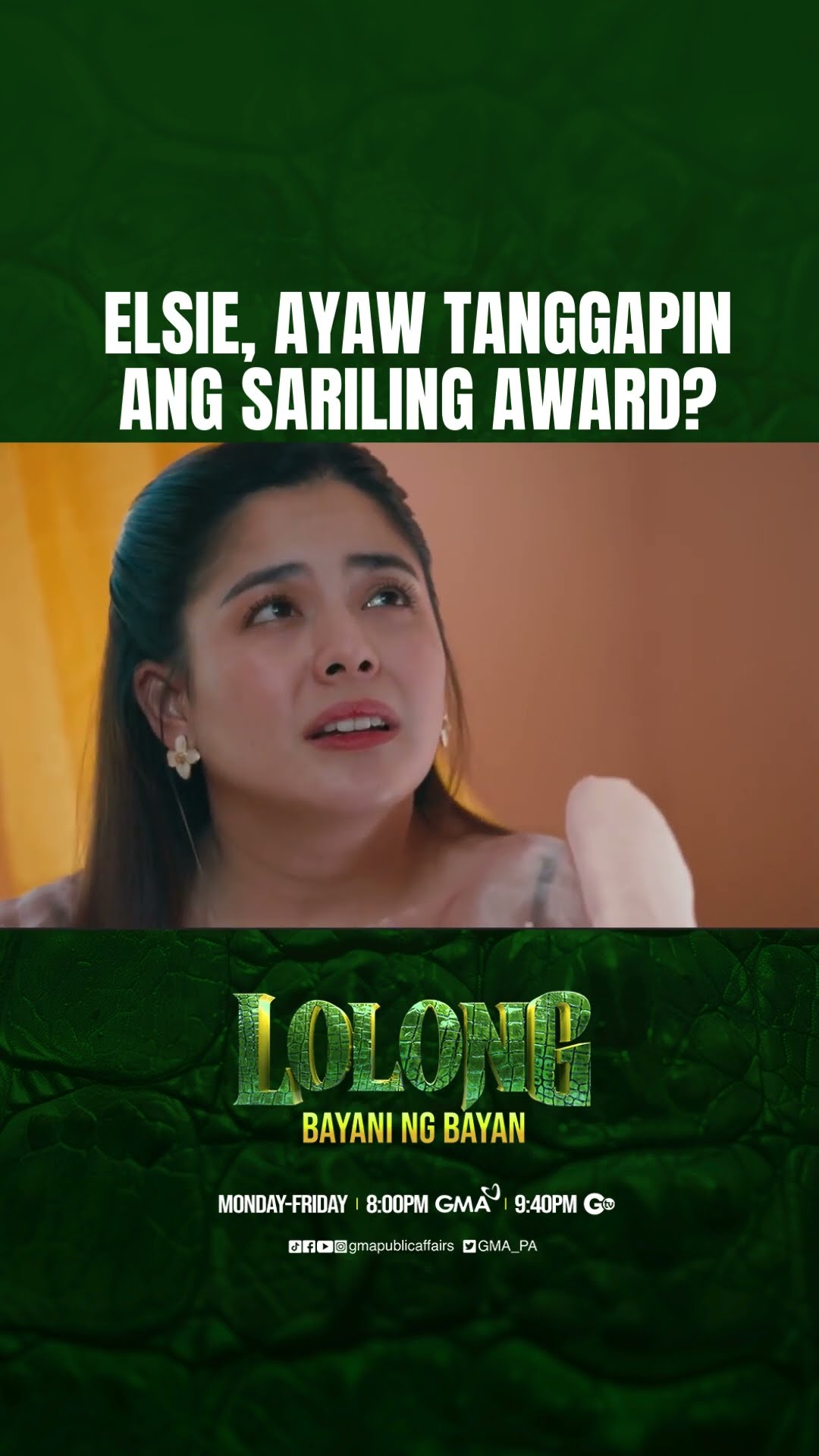Elsie, ayaw tanggappin ang sariling award? | Lolong 2