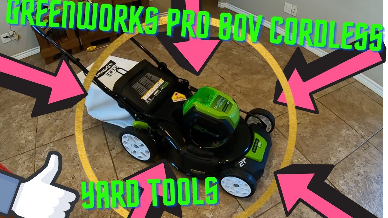 Greenworks Pro 80v yard equipment YouTube