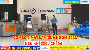 Máy cắt nhôm 2 đầu nhôm thủy lực chỉ 52 triệu | máy làm nhôm 2023