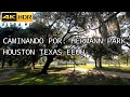 4k HDR 60fps - Hermann Park 4K Walk Houston Texas USA - Caminando Por: Parque Hermann de Houston TX