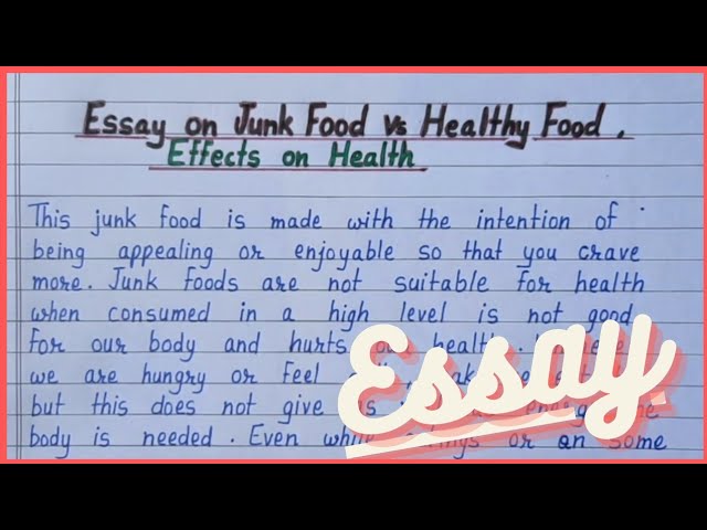 write an essay on fast food and human health