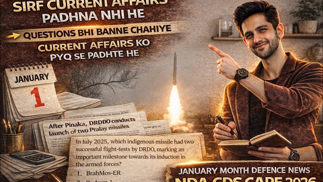January 2026 ALL DEFENCE current affairs PYQ Relate karke padho || for all NDA CDS CAPF 2026aspirant