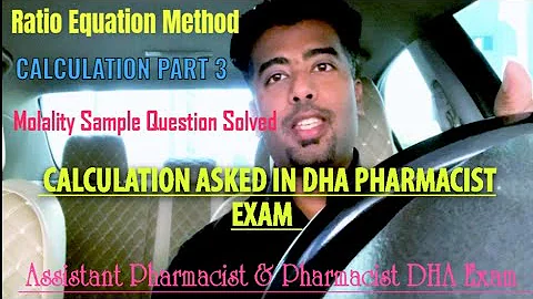 DHA PHARMACIST EXAM | ASSISTANT PHARMACIST DHA EXAM CALCULATIONS QUESTION| PHARMACIST EXAM PATTERN.