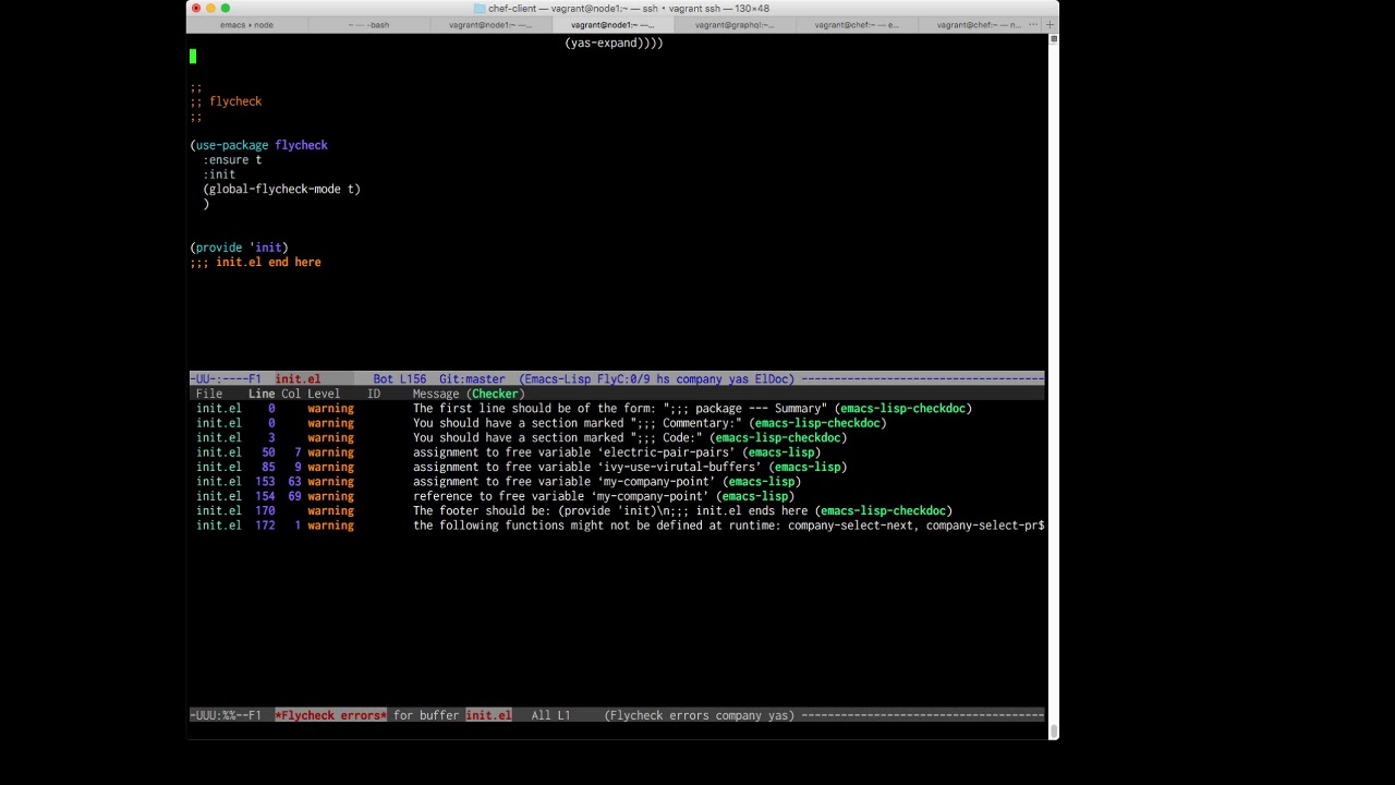 emacs flycheck (舊的影片) - YouTube