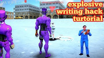 explosive C4 writing hack turtorial (#payback2) 🤡