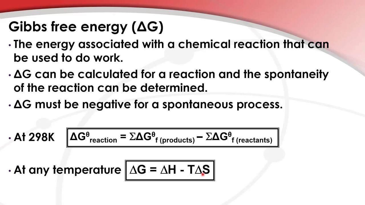 15.4.1 - 15.4.2 Spontaneity and Gibbs free energy (HL ...