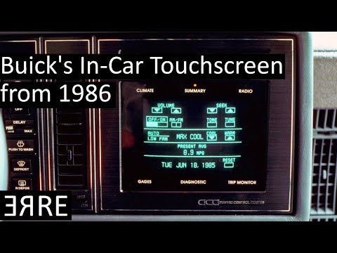 Buick&rsquo;s In-Car touchscreen from 1986