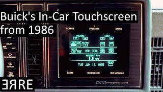 Buick's In-Car touchscreen from 1986