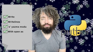 PYTHON Eğitimi 30 - Dosya Yazma İşlemleri
