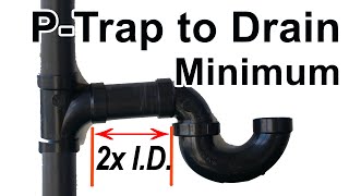 P Trap to Vent/Drain Pipe - Trap Arm Minimum Length Wealth