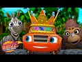 Blaze Gets Crowned King of Animal Island! 👑 w/ AJ | 45 Minutes | Blaze and the Monster Machines