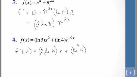 Derivatives of Exponential Functions