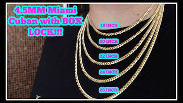 NEW smaller size Miami Cuban Link with BOX LOCK!!!