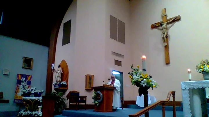 Easter Vigil at Holy Guardian Angel in Bridge City...