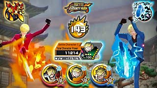 Onigashima Sanji with [Triple Sanji Medal Set] Showcase | One Piece Bounty Rush