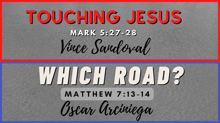 "Touching Jesus" Vince Sandoval and "Which Road?" Oscar Arciniega (7-27-22)