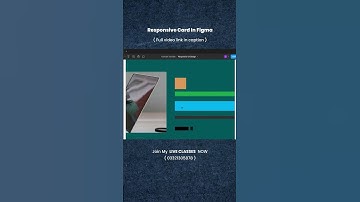 Responsive UI card Design In Figma Auto Layout