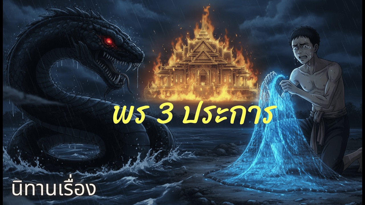 พร 3 ประการ #นิทานพื้นบ้าน #นิทานก่อนนอน #นิทานสอนใจ #นิทานลาว